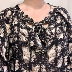 BCBGMAXAZRIA Patterned Blouse